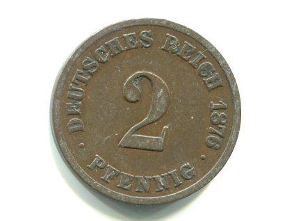 NĚMECKO. 2 Pfennig 1876/C.