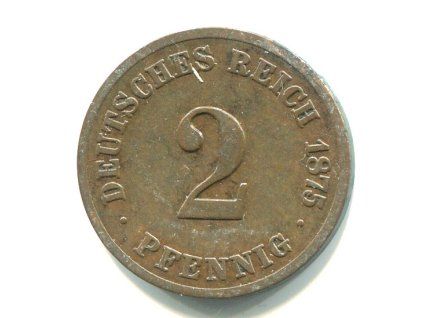 NĚMECKO. 2 Pfennig 1875/C.