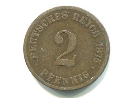 NĚMECKO. 2 Pfennig 1875/C.