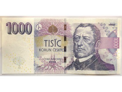 ČESKO. 1000 korun 2008. Série Q 77. Hej. CZ 28.
