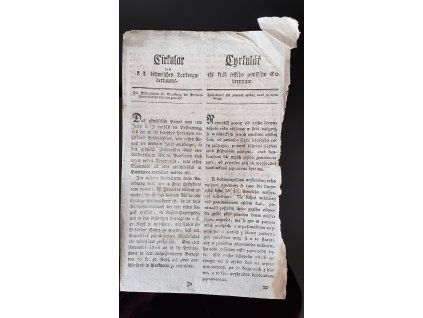 1816.07.08.  Cirkulář českého gubernia, kterým se působové při placení osobní daně oznamují.