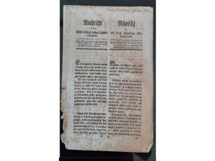 1800.05.29.  Návěští čes. Gubernium, udělená od lékařského shromáždění zpráva, na jaký způsob ošetřování při neštovicích se zachovávat má.