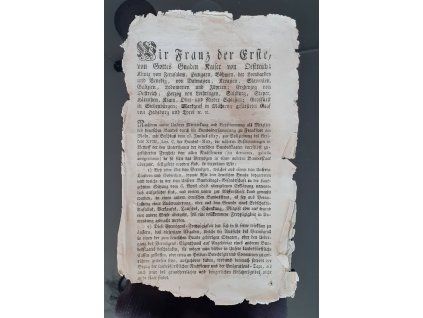 1820.03.02.  Patent císaře Františka I.