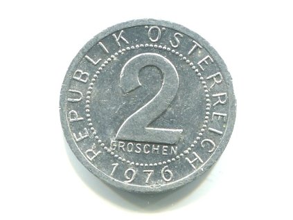 RAKOUSKO. 2 Groschen 1976.