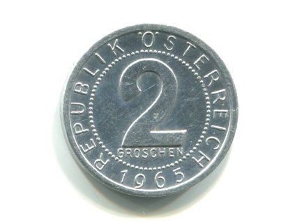 RAKOUSKO. 2 Groschen 1965.