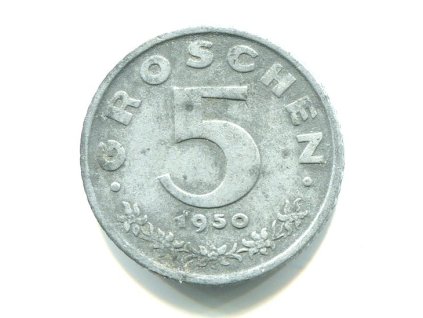 RAKOUSKO. 5 Groschen 1950.