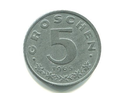 RAKOUSKO. 5 Groschen 1965.