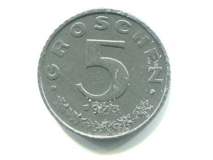 RAKOUSKO. 5 Groschen 1973.