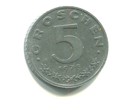 RAKOUSKO. 5 Groschen 1975.