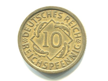 NĚMECKO. 10 Reichspfennig 1925/A.