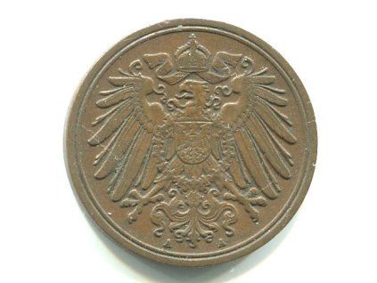 NĚMECKO. 1 Pfennig 1908/A.