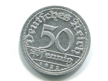 NĚMECKO. 50 Pfennig 1922/G.