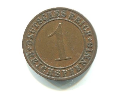 NĚMECKO. 1 Reichspfennig 1930/A.