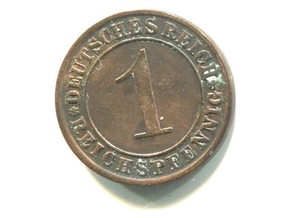 NĚMECKO. 1 Reichspfennig 1931/A. KM-37