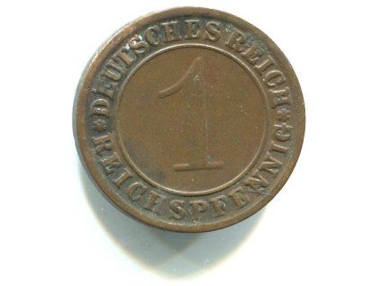 NĚMECKO. 1 Reichspfennig 1931/E. KM-37