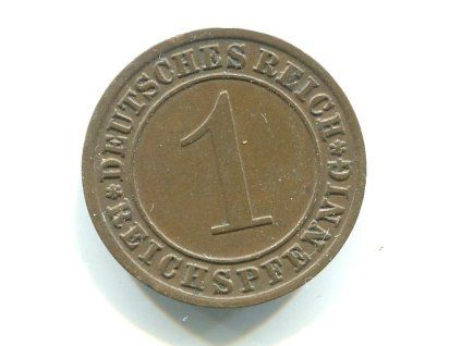 NĚMECKO. 1 Reichspfennig 1933/A.