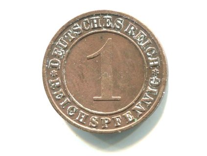 NĚMECKO. 1 Reichspfennig 1935/A. KM-37