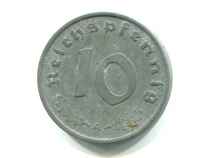 NĚMECKO. 10 Pfennig 1943/A.