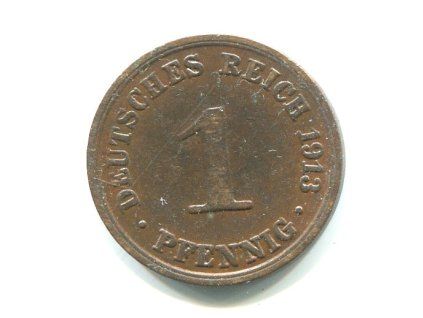 NĚMECKO. 1 Pfennig 1913/A.