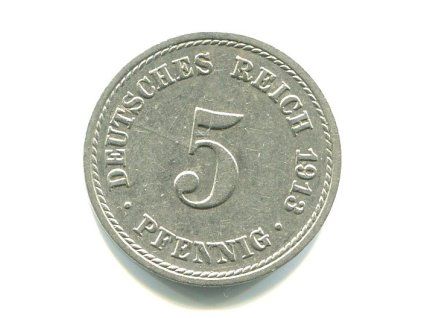 NĚMECKO. 5 Pfennig 1913/A.