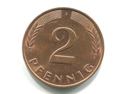 NĚMECKO. 2 Pfennig 1991/F.