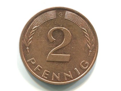 NĚMECKO. 2 Pfennig 1995/G.