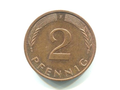 NĚMECKO. 2 Pfennig 1983/F.