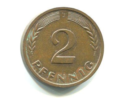 NĚMECKO. 2 Pfennig 1961/J.