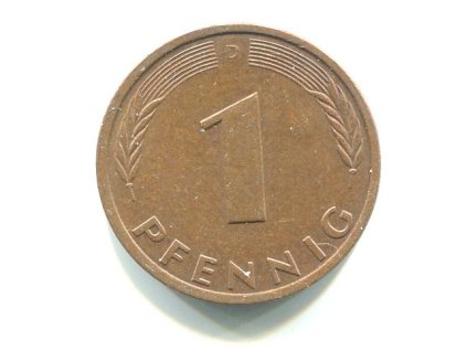 NĚMECKO. 1 Pfennig 1992/D