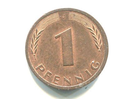 NĚMECKO. 1 Pfennig 1991/J