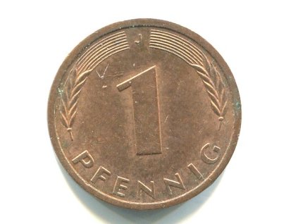 NĚMECKO. 1 Pfennig 1990/J