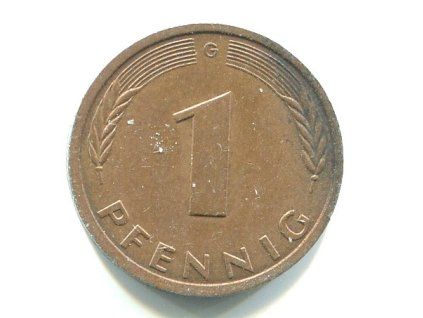 NĚMECKO. 1 Pfennig 1988/G