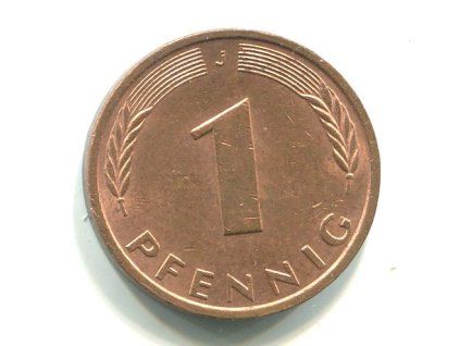 NĚMECKO. 1 Pfennig 1987/J
