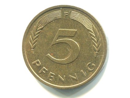 NĚMECKO. 5 Pfennig 1978/F