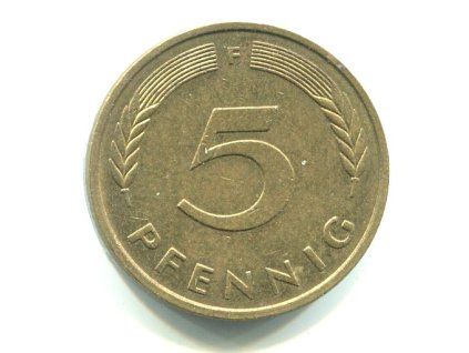 NĚMECKO. 5 Pfennig 1979/F