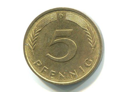 NĚMECKO. 5 Pfennig 1981/D