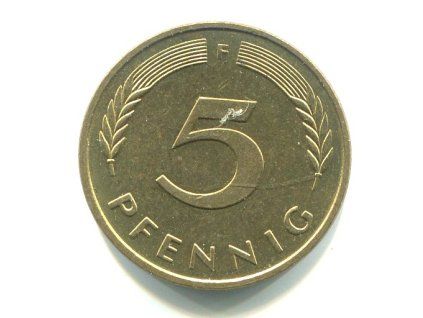 NĚMECKO. 5 Pfennig 1984/F