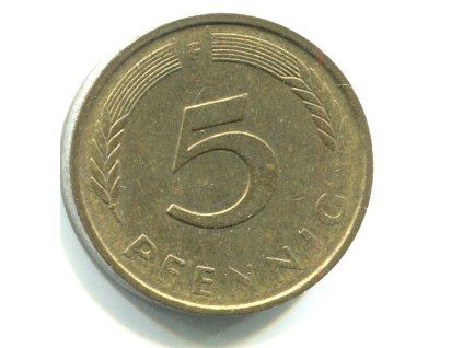 NĚMECKO. 5 Pfennig 1983/F
