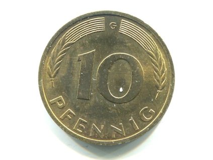 NĚMECKO. 10 Pfennig 1981/G