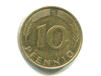 NĚMECKO. 10 Pfennig 1988/D