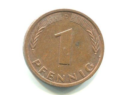 NĚMECKO. 1 Pfennig 1982/D