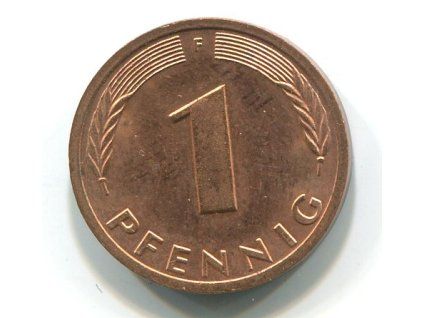 NĚMECKO. 1 Pfennig 1984/F