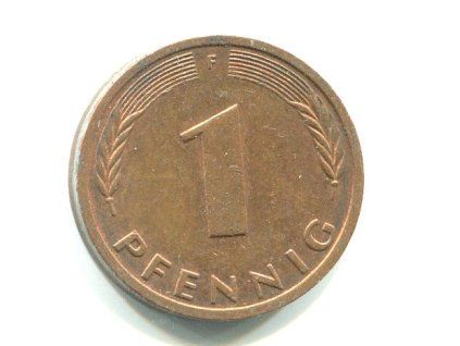 NĚMECKO. 1 Pfennig 1987/F