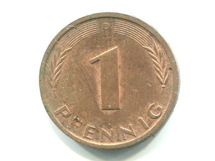 NĚMECKO. 1 Pfennig 1986/D