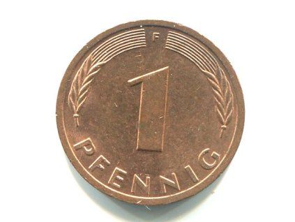 NĚMECKO. 1 Pfennig 1986/F