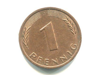 NĚMECKO. 1 Pfennig 1986/J