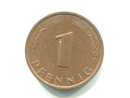 NĚMECKO. 1 Pfennig 1985/D