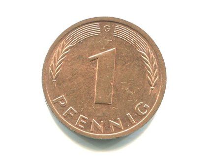 NĚMECKO. 1 Pfennig 1980/G