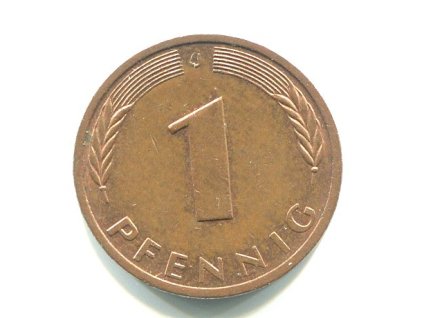 NĚMECKO. 1 Pfennig 1982/J