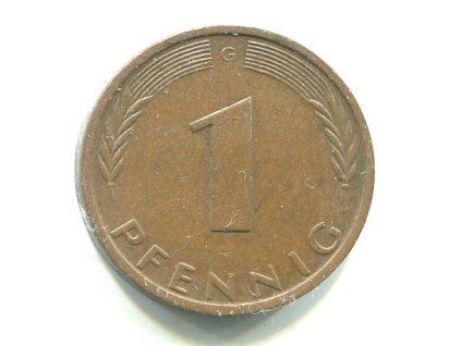 NĚMECKO. 1 Pfennig 1975/G
